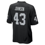 LV.Raiders #43 Dalton Johnson Black Team Game Football jersey Tomch