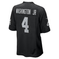LV.Raiders #4 Mike Washington Jr. Black Team Game Football jersey Tomch