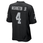 LV.Raiders #4 Mike Washington Jr. Black Team Game Football jersey Tomch