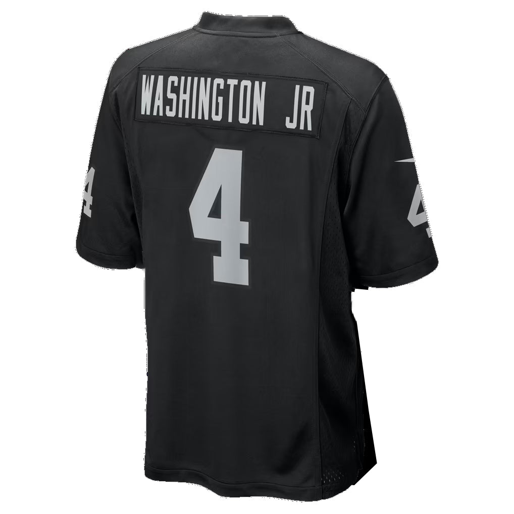 LV.Raiders #4 Mike Washington Jr. Black Team Game Football jersey Tomch