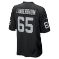 LV.Raiders #65 Tyler Linderbaum Black Team Game Football jersey Tomch