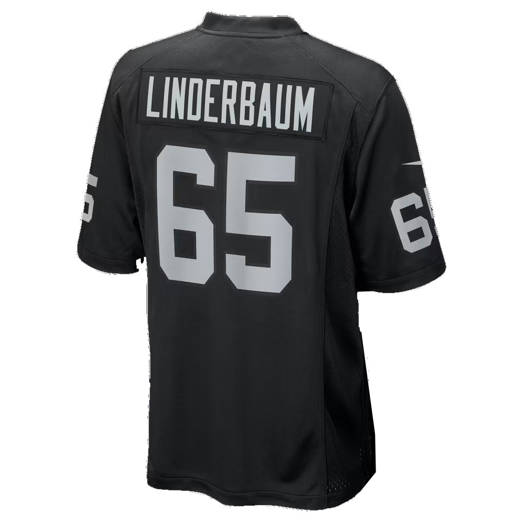 LV.Raiders #65 Tyler Linderbaum Black Team Game Football jersey Tomch
