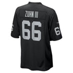 LV.Raiders #66 Trey Zuhn III Black Team Game Football jersey Tomch