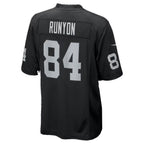 LV.Raiders #84 Carter Runyon Black Team Game Football jersey Tomch