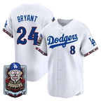 Los Angeles Dodgers Front #8 Back #24 Kobe Bryant x Dia De Los Muertos White 2026 Baseball jersey Tomch