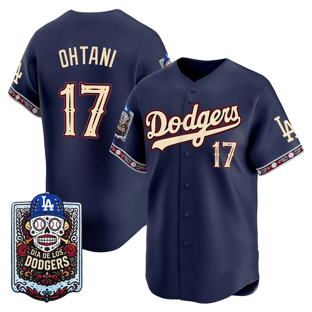 Los Angeles Dodgers #17 Shohei Ohtani x Dia De Los Muertos Navy 2026 Baseball jersey Tomch