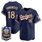 Los Angeles Dodgers #18 Yoshinobu Yamamoto x Dia De Los Muertos Navy 2026 Baseball jersey Tomch