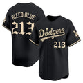 Los Angeles Dodgers #213 Bleed Blue Black 'Halloween Mummy Edition' Premier Limited Stitched Baseball jersey Tomch