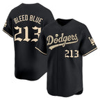 Los Angeles Dodgers #213 Bleed Blue Black 'Halloween Mummy Edition' Premier Limited Stitched Baseball jersey Tomch