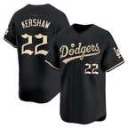 Los Angeles Dodgers #22 Clayton Kershaw Black 'Halloween Mummy Edition' Premier Limited jersey Tomch - Stitched Baseball jersey Tomch