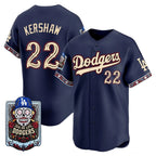 Los Angeles Dodgers #22 Clayton Kershaw x Dia De Los Muertos Navy 2026 Baseball jersey Tomch