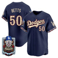 Los Angeles Dodgers #50 Mookie Betts x Dia De Los Muertos Navy 2026 Baseball jersey Tomch