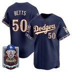 Los Angeles Dodgers #50 Mookie Betts x Dia De Los Muertos Navy 2026 Baseball jersey Tomch