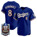 Los Angeles Dodgers #8 Enrique Hern¨¢ndez x Dia De Los Muertos Royal 2026 Baseball jersey Tomch