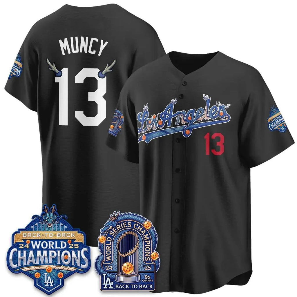 Los Angeles Dodgers #13 Max Muncy DB Night Black Tomch 2026 Vapor Jersey - Stitched
