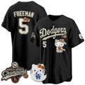 Los Angeles Dodgers #5 Freddie Freeman Black Tomch Halloween 2026 Vapor V2 Stitched Jersey