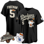 Los Angeles Dodgers #5 Freddie Freeman Black Tomch Halloween 2026 Vapor V2 Stitched Jersey