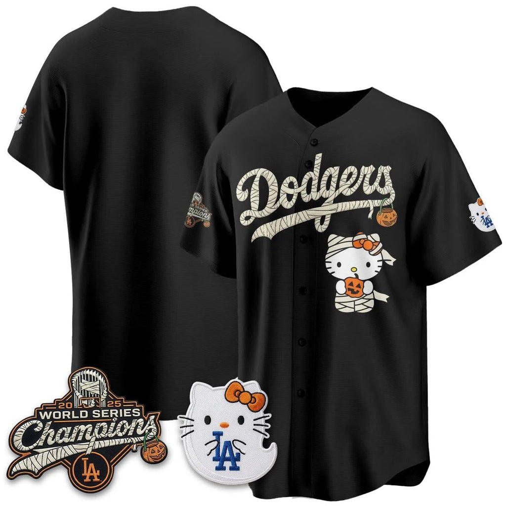 Los Angeles Dodgers Black Tomch Halloween 2026 Vapor V2 Stitched Team Jersey