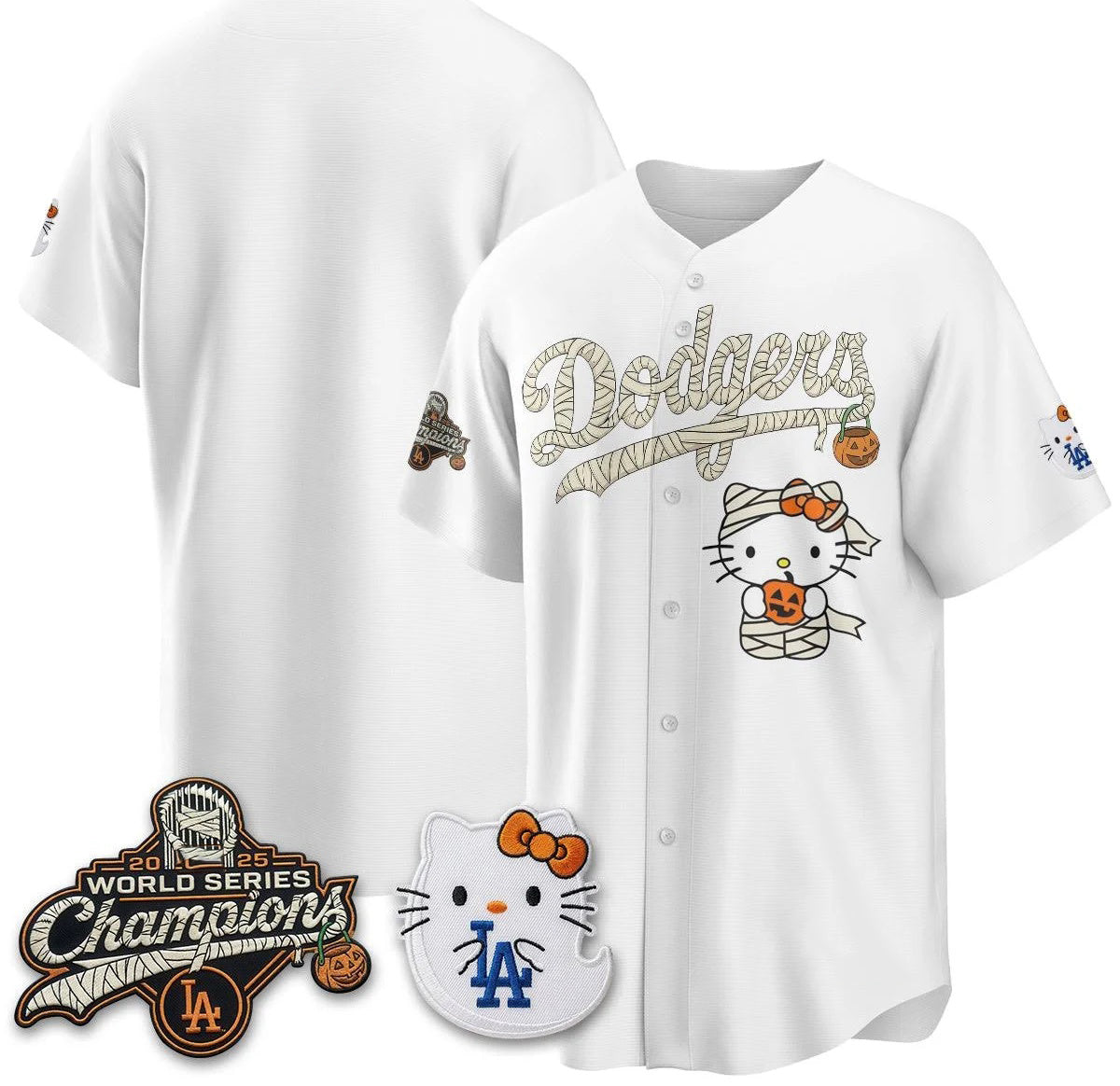 Los Angeles Dodgers White Tomch Halloween 2026 Vapor V2 Stitched Team Jersey