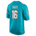 M.Dolphins #16 Michael Taaffe Aqua Team Game Football jersey Tomch