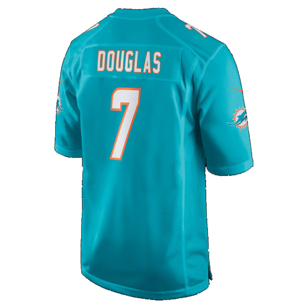 M.Dolphins #7 Caleb Douglas Aqua Game Football jersey Tomch