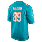M.Dolphins #89 Will Kacmarek Aqua Team Game Football jersey Tomch