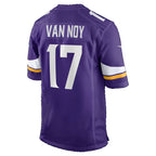 MN.Vikings #17 Kyle Van Noy Purple Team Game Football jersey Tomch