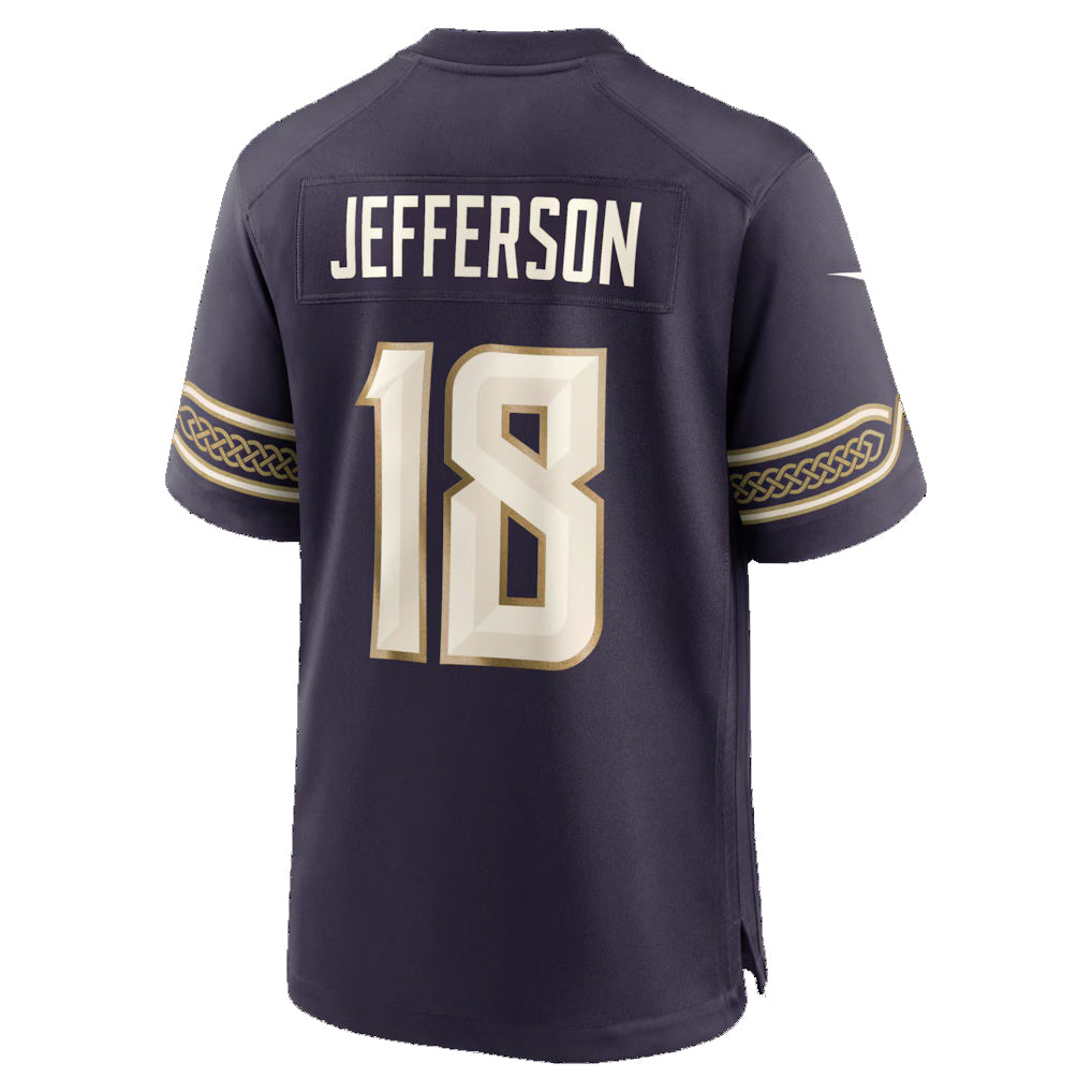 MN.Vikings #18 Justin Jefferson Purple 2026 Rivalries Collection Game Jersey Tomch