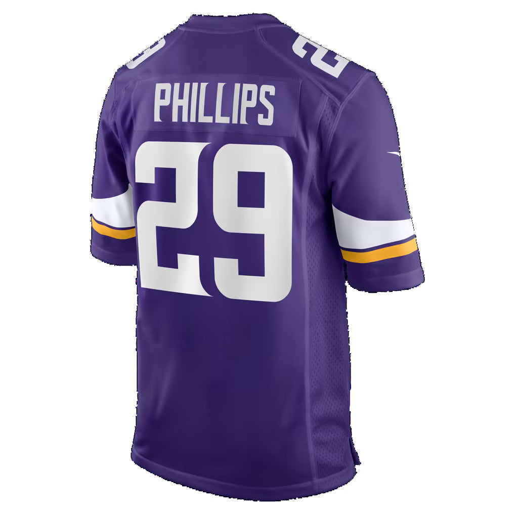 MN.Vikings #29 Jacob Thomas Purple Team Game Football jersey Tomch