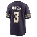 MN.Vikings #3 Jordan Addison Purple 2026 Rivalries Collection Game Jersey Tomch