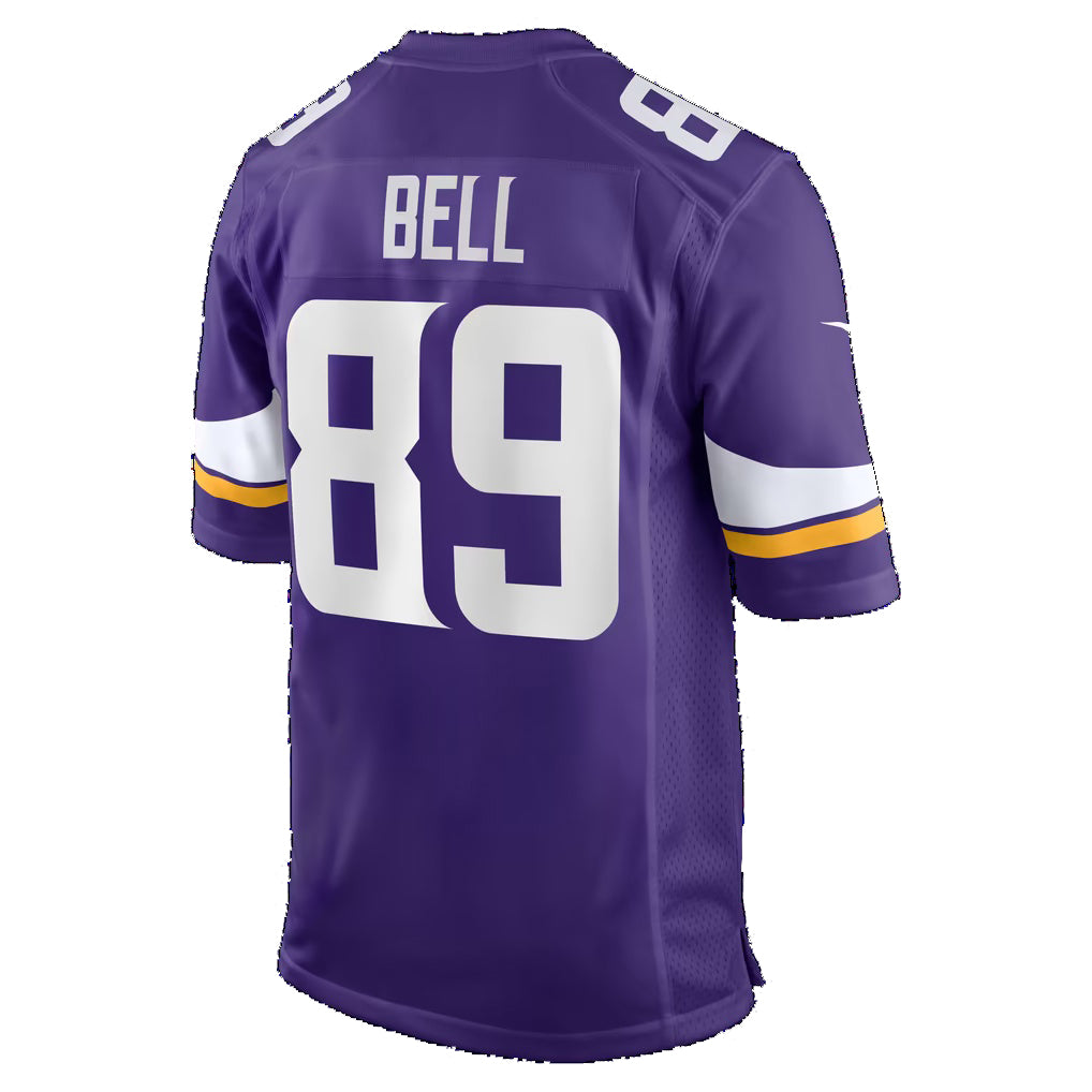 MN.Vikings #89 Dillon Bell Purple Team Game Football jersey Tomch