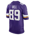 MN.Vikings #89 Dillon Bell Purple Team Game Football jersey Tomch