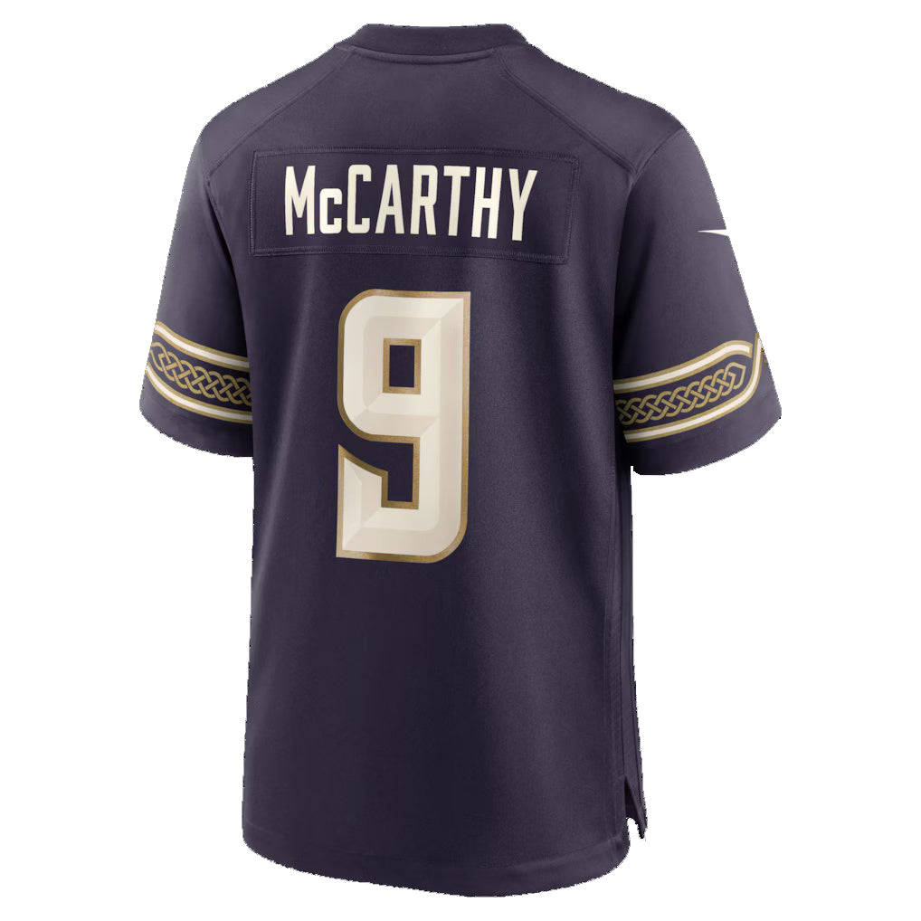 MN.Vikings #9 J.J McCarthy Purple 2026 Rivalries Collection Game Jersey Tomch
