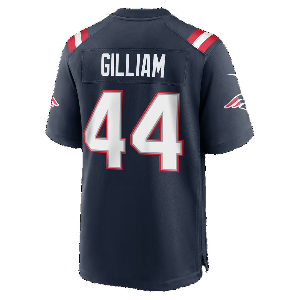 NE.Patriots #44 Reggie Gilliam Navy Team Game Football jersey Tomch