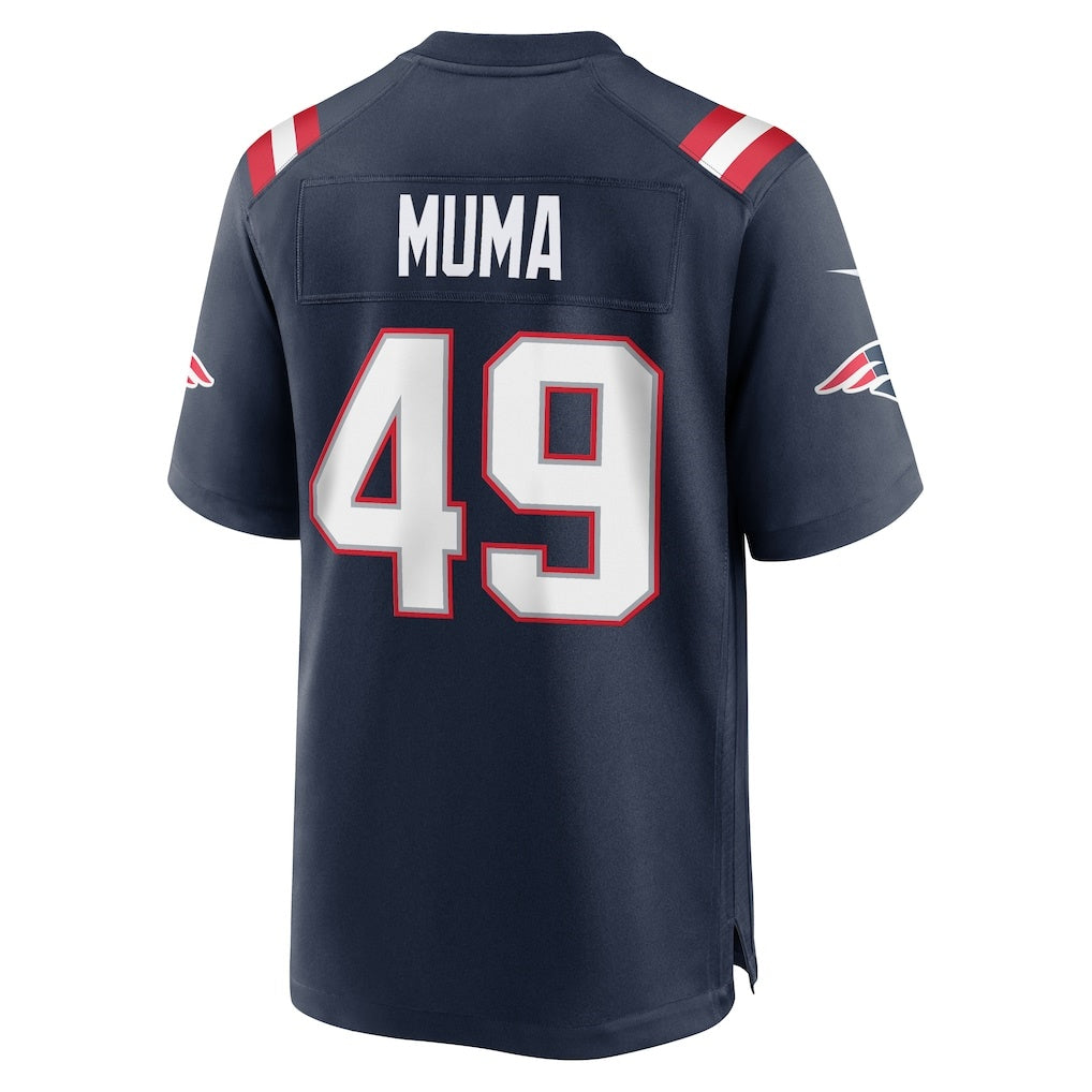 NE.Patriots #49 Chad Muma Navy Team Game Jersey Tomch