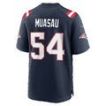 NE.Patriots #54 Darius Muasau Navy Team Game Football jersey Tomch