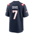 NE.Patriots #7 Carlton Davis Navy Team Game Jersey Tomch