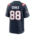 NE.Patriots #88 Cameron Dorner Navy Team Game Football jersey Tomch