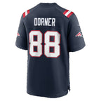 NE.Patriots #88 Cameron Dorner Navy Team Game Football jersey Tomch