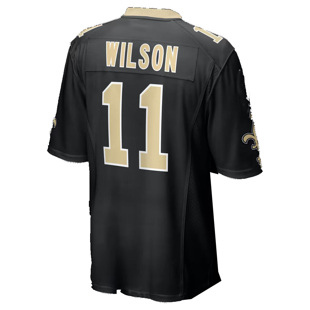 NO.Saints #11 Zach Wilson Black Team Game Football jersey Tomch