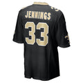 NO.Saints #33 Anfernee Jennings Black Team Game Football jersey Tomch