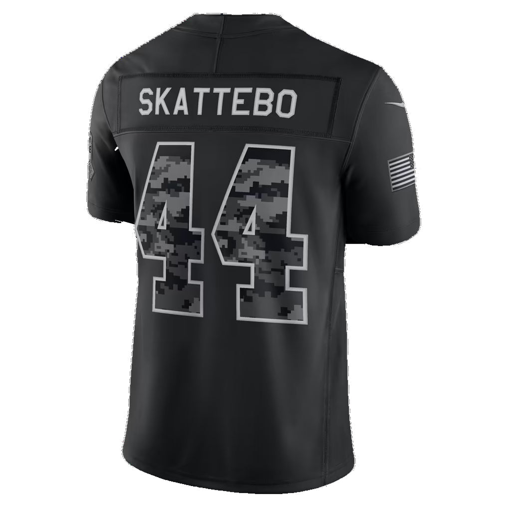 NY.Giants #44 Cam Skattebo Black 2026 Salute to Service Stitched Limited Football jersey Tomch
