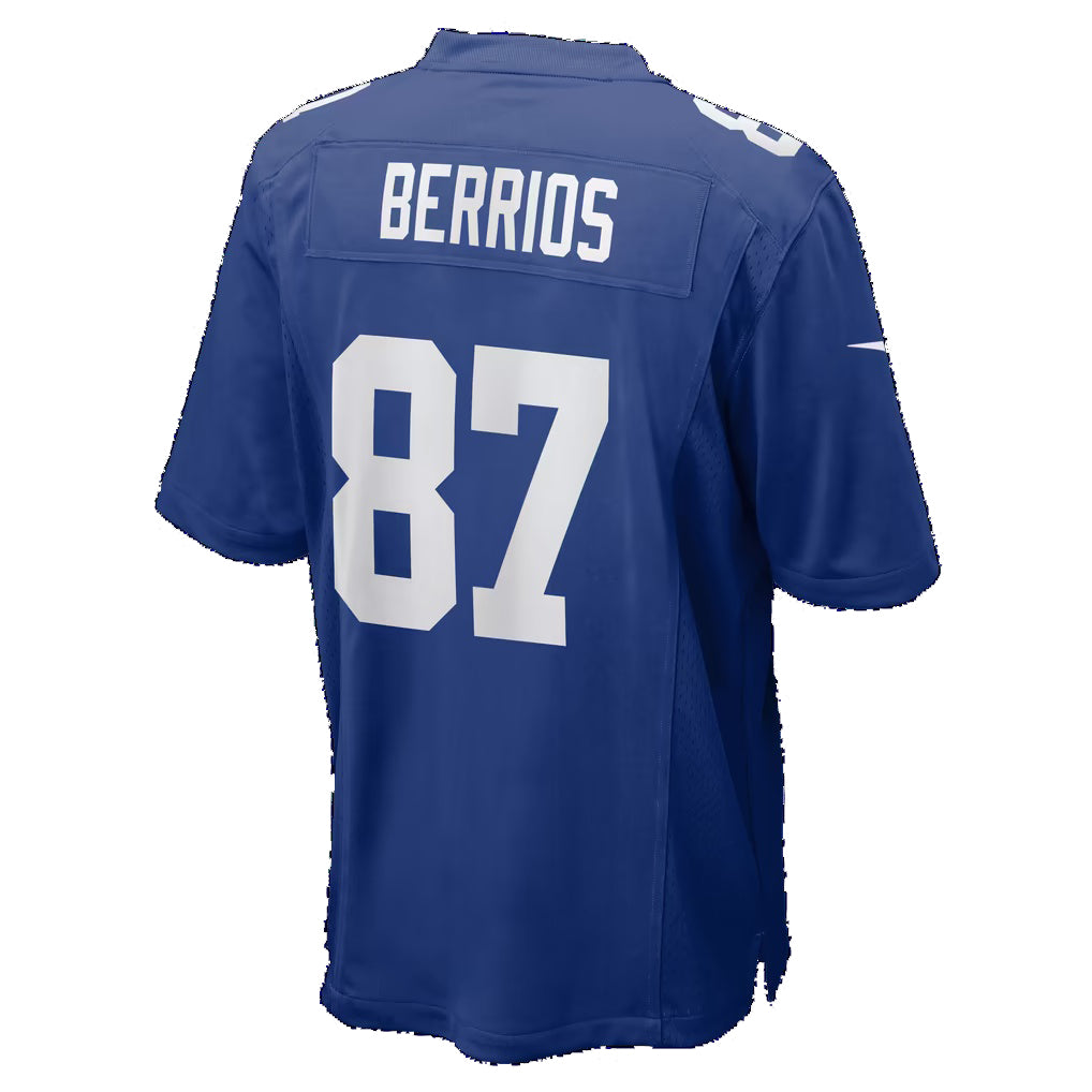 NY.Giants #87 Braxton Berrios Royal Team Game Football jersey Tomch