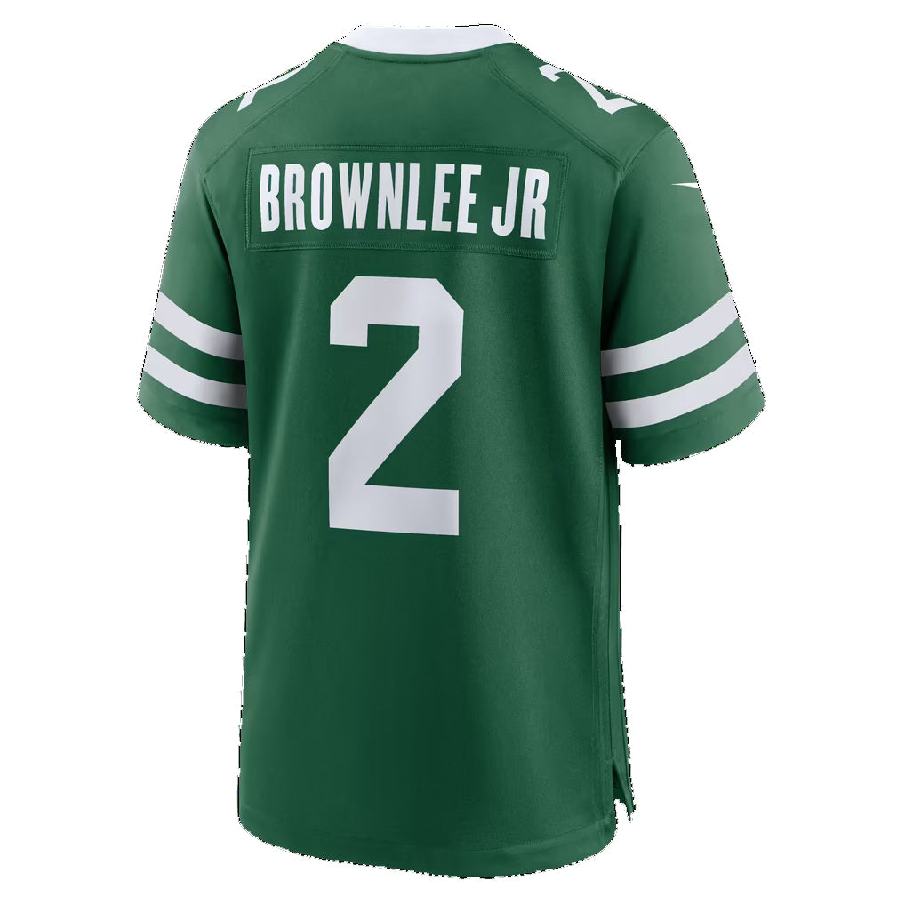 NY.Jets #2 Jarvis Brownlee Jr. Legacy Green Team Game Football jersey Tomch