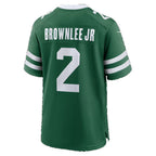 NY.Jets #2 Jarvis Brownlee Jr. Legacy Green Team Game Football jersey Tomch