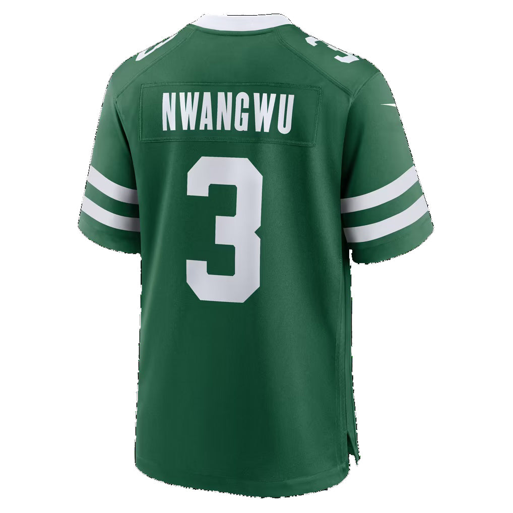 NY.Jets #3 Kene Nwangwu Legacy Green Team Game Football jersey Tomch