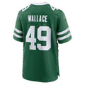 NY.Jets #49 Trevin Wallace Legacy Green Team Game Football jersey Tomch