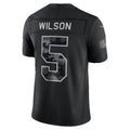 NY.Jets #5 Garrett Wilson Black 2026 Salute to Service Stitched Limited Football jersey Tomch