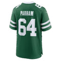 NY.Jets #64 Dylan Parham Legacy Green Tomch Team Game Jersey