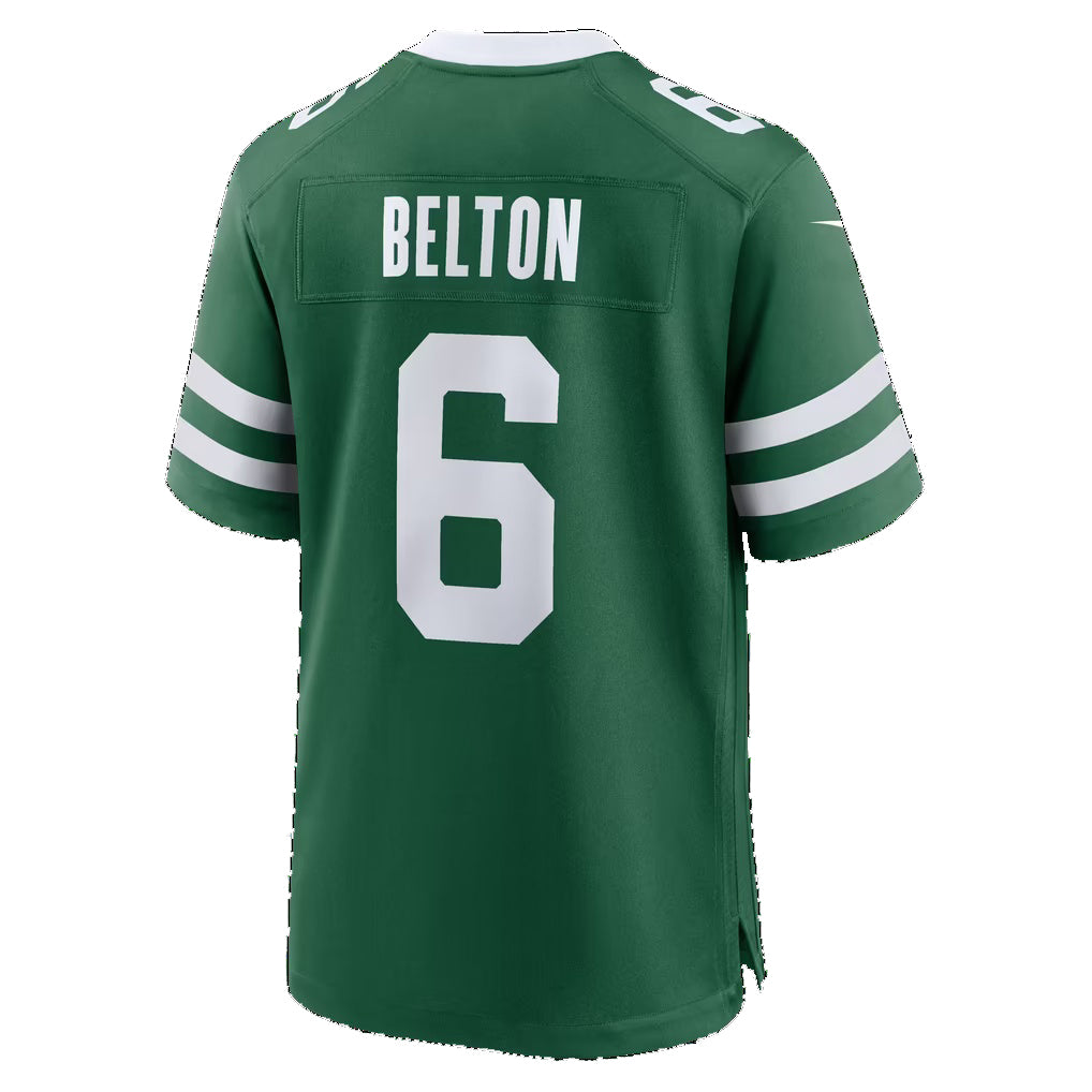 NY.Jets #6 Dane Belton Legacy Green Team Game Football jersey Tomch
